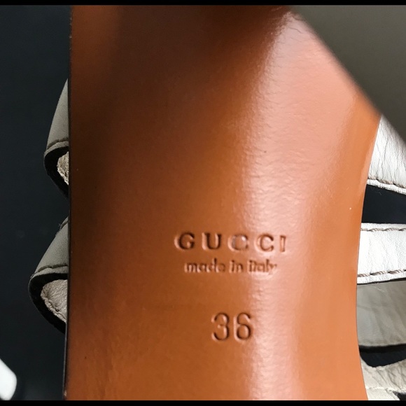 GUCCI HIGH HEELED SANDALS - Picture 7 of 7